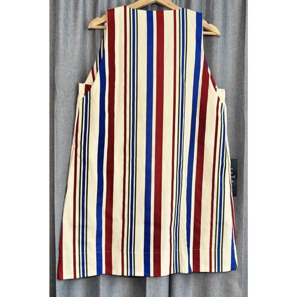 Tuckernuck Red and Blue Sleeveless V-Neck Mini Dress - Picture 10 of 10